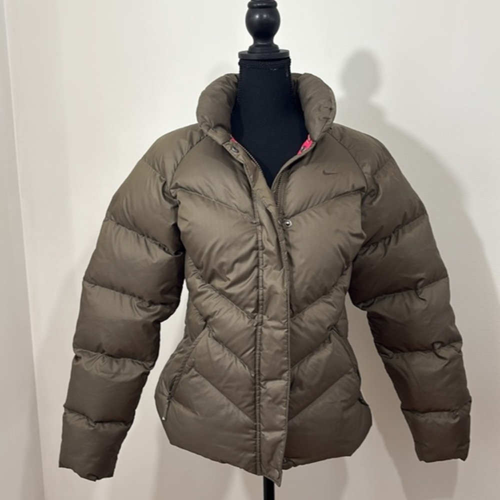 Vintage Y2K Nike Down Feather Puffer Jacket Women's Size Large